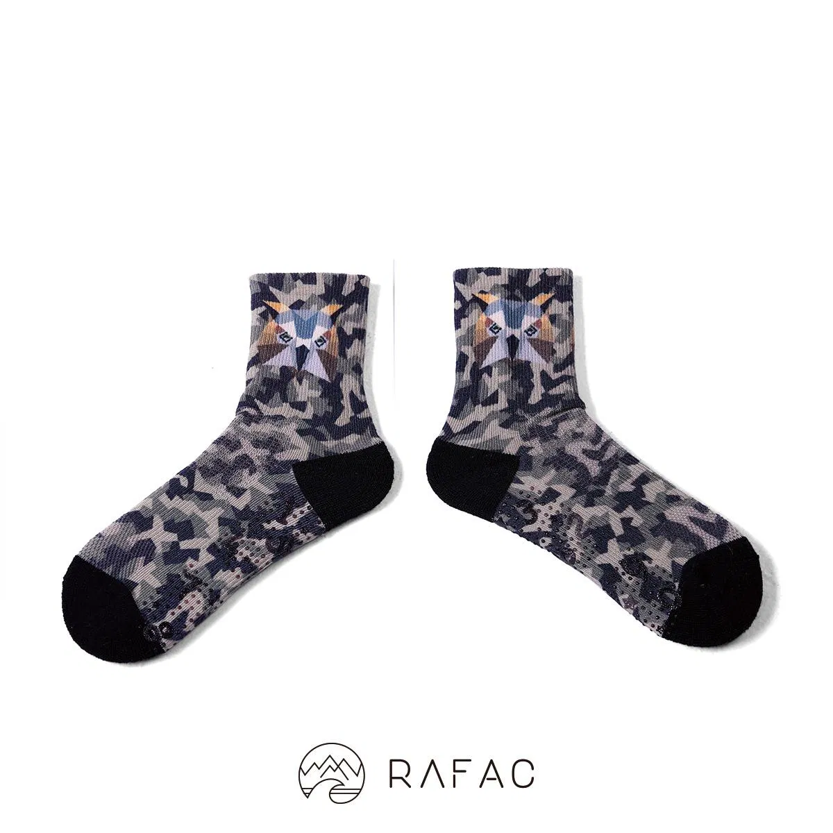 RAFAC機能襪 - RAFAC戶外機能動動童襪_迷彩綠