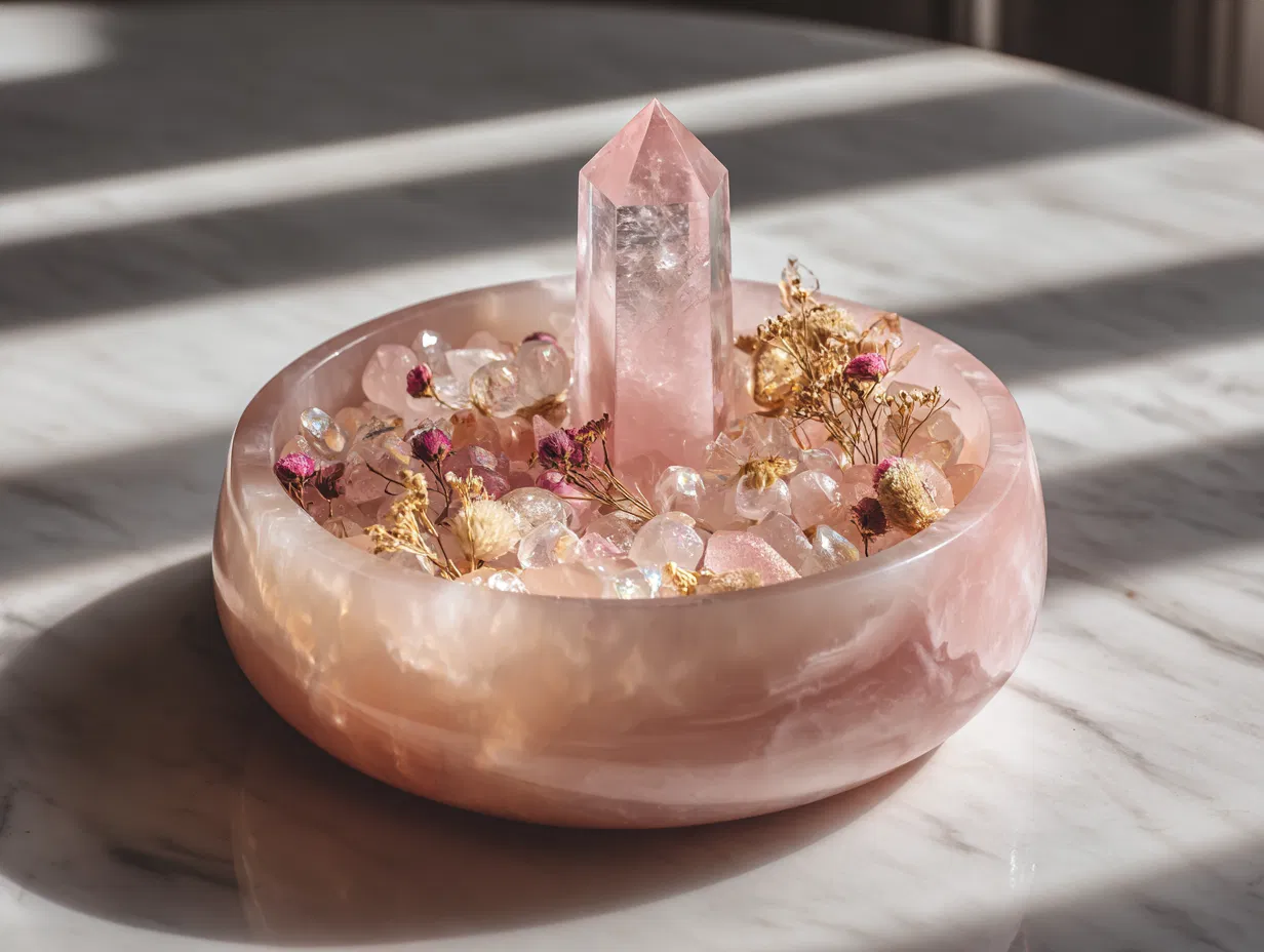 水晶能量花藝盆｜一對一專屬守護 - 💎 高階款