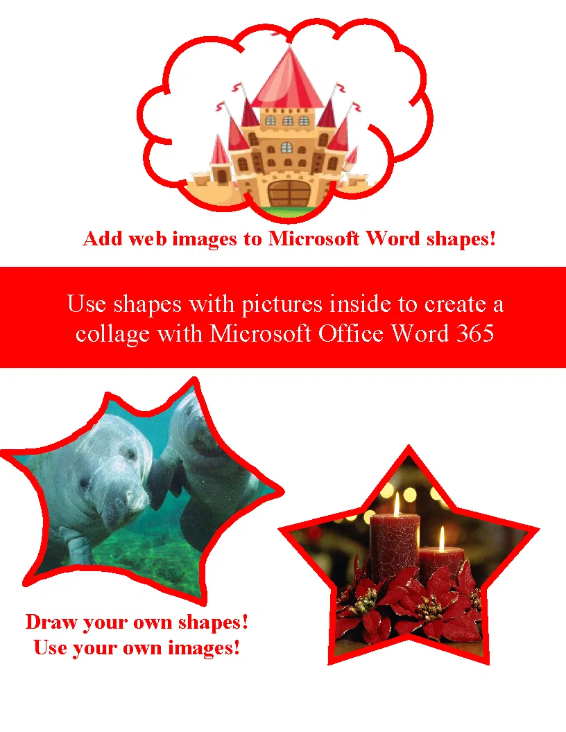Create a collage with Microsoft Office Word 365