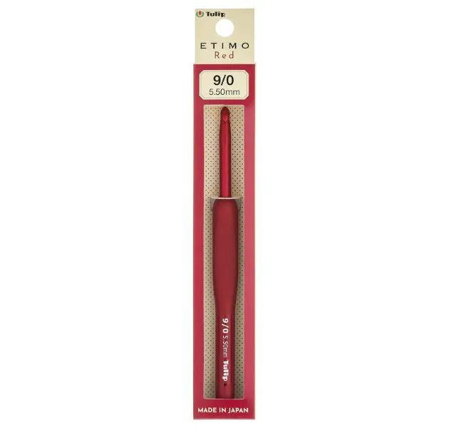 日本廣島TULIP-ETIMO Red 紅色鉤針 9/0 號 (5.50mm) 單支