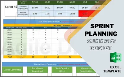SPRINT PLANNING SUMMARY-REPORT TEMPLATE