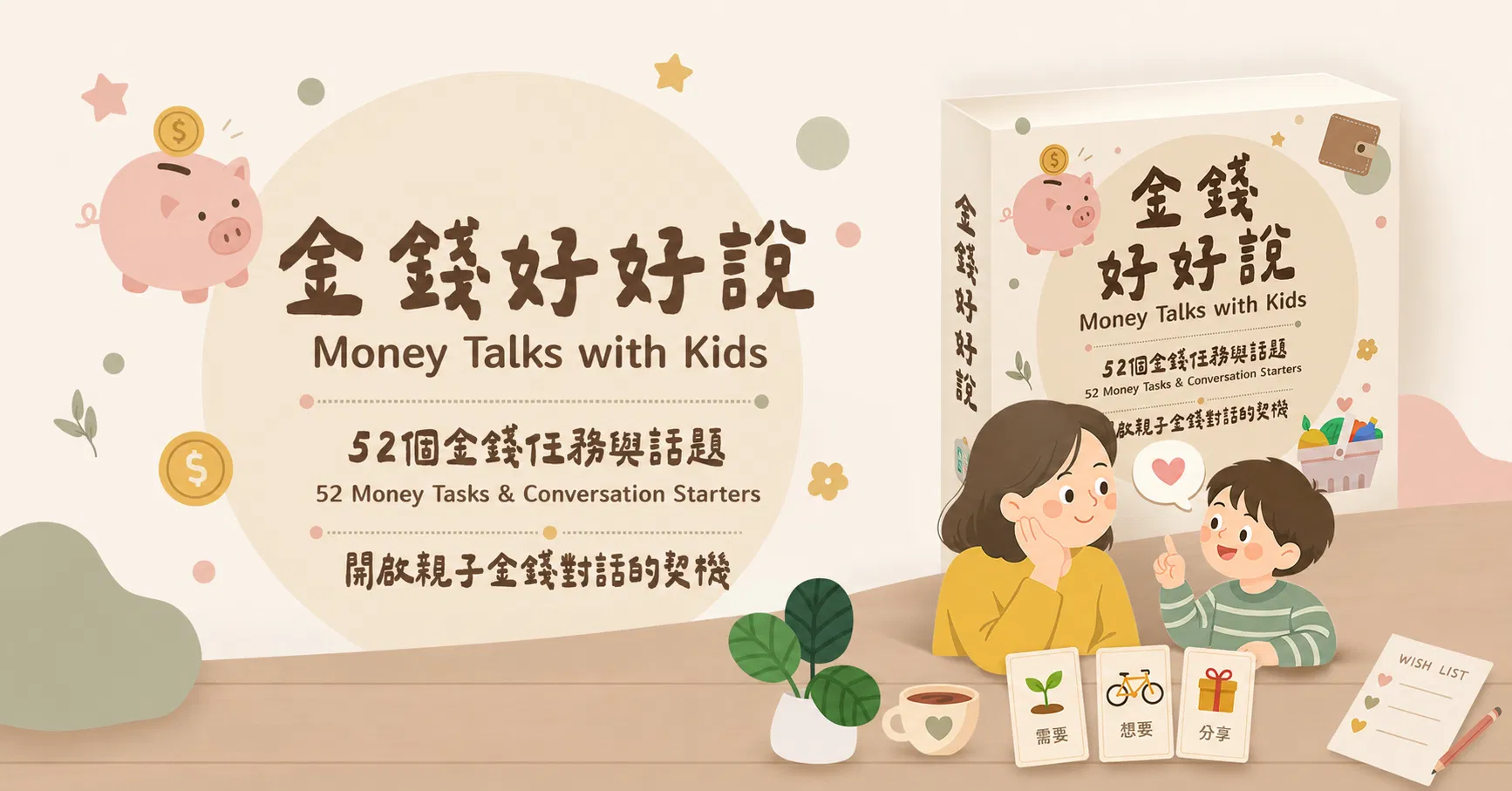 金錢好好說 | 開啟親子52個金錢任務與話題