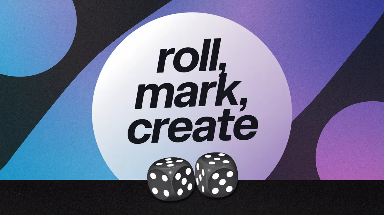 Spooky Dice Graphic Design Game for Adobe Photoshop Practice