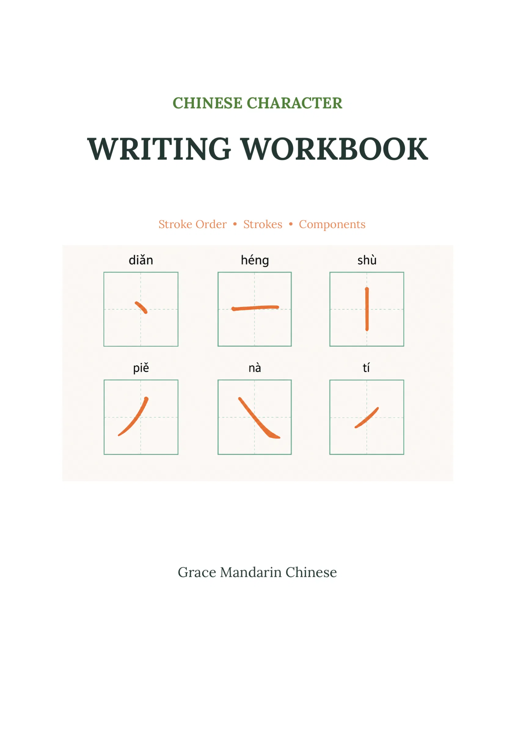 Chinese Character Writing Workbook ✍