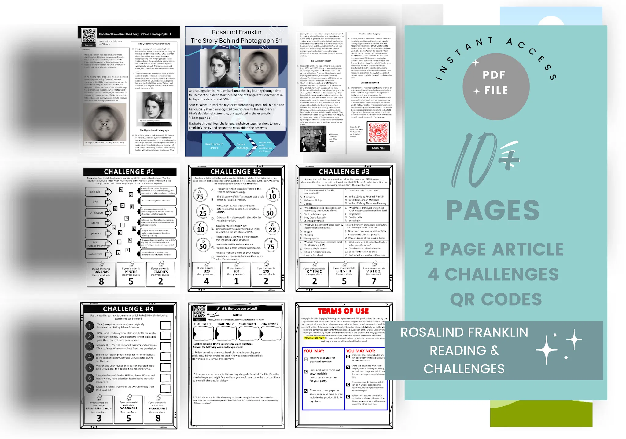 Rosalind Franklin: The Story Behind Photograph 51 and the structure of DNA/genes