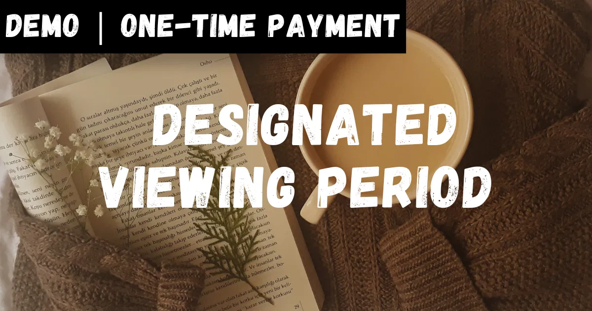 [Demo] One-time Payment | Designated Viewing Period