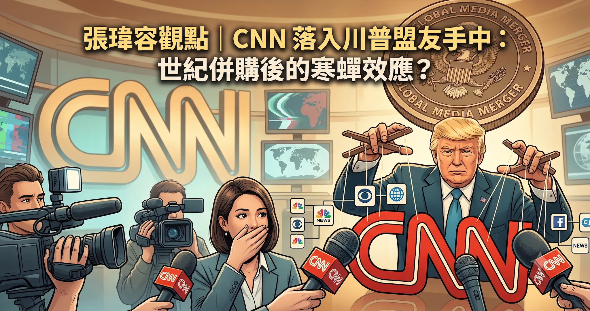 張瑋容觀點｜CNN 落入川普盟友手中：世紀併購後的寒蟬效應？