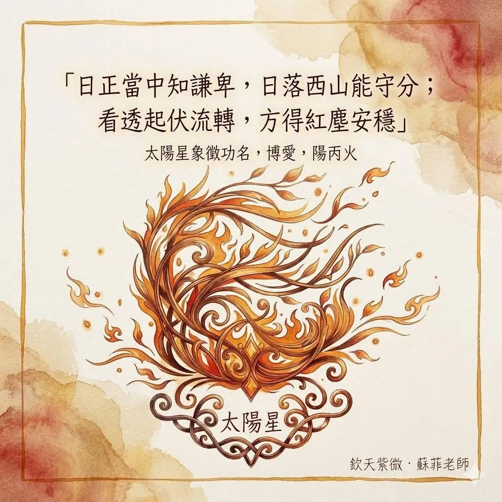 太陽星-看透起伏流轉,方得紅塵安穩-太陽星