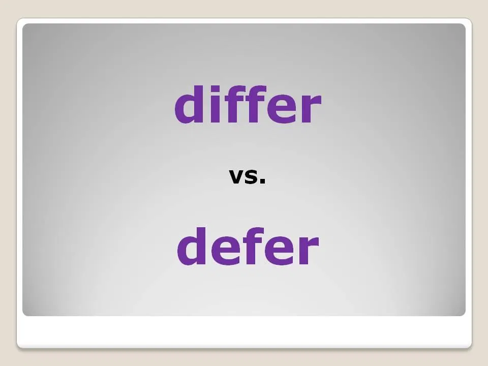 Jumbo邱家鵬 TOEIC-多益高分單字系列｜ differ 跟 defer 