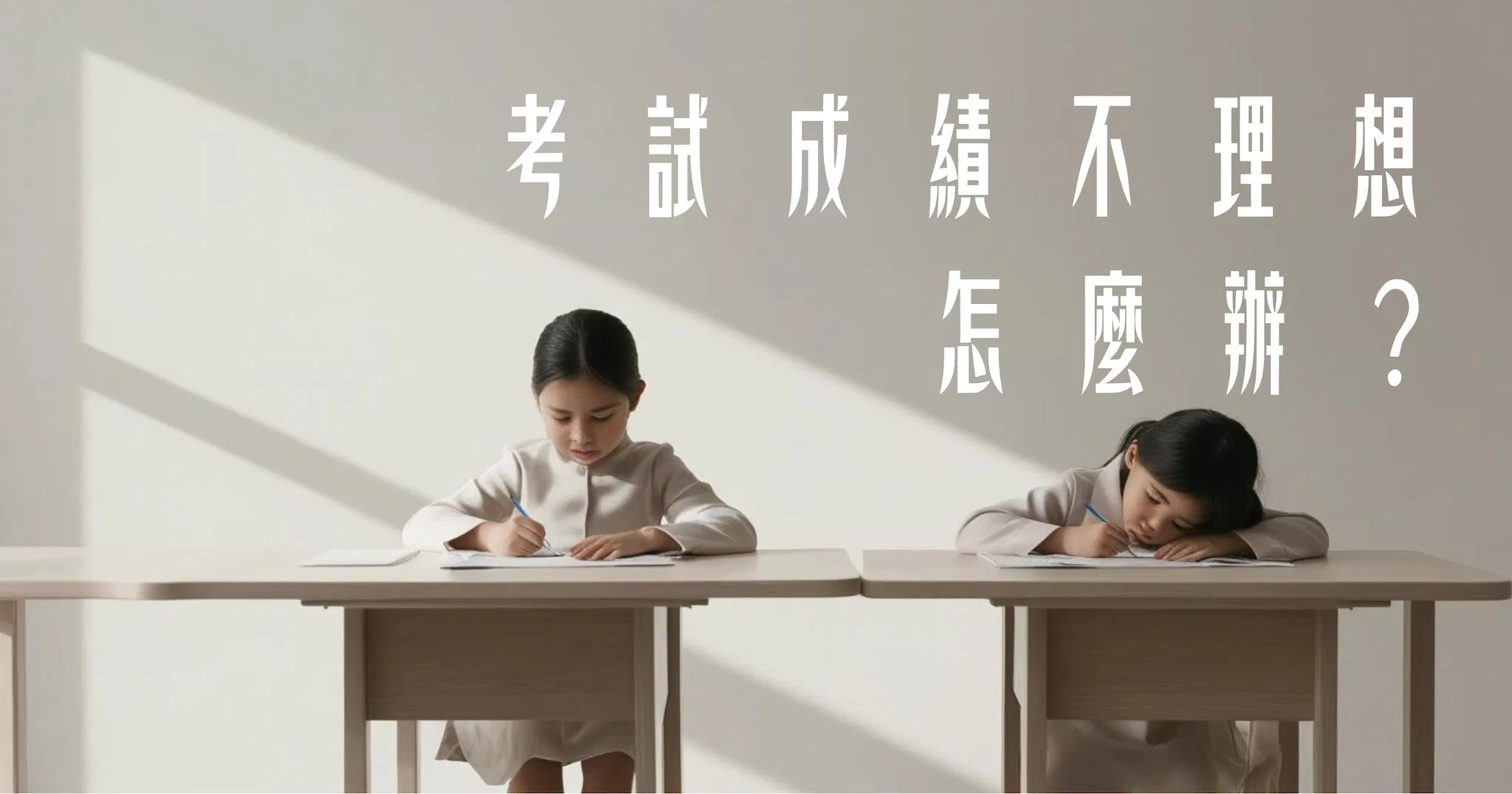 考試成績不理想，怎麼辦？