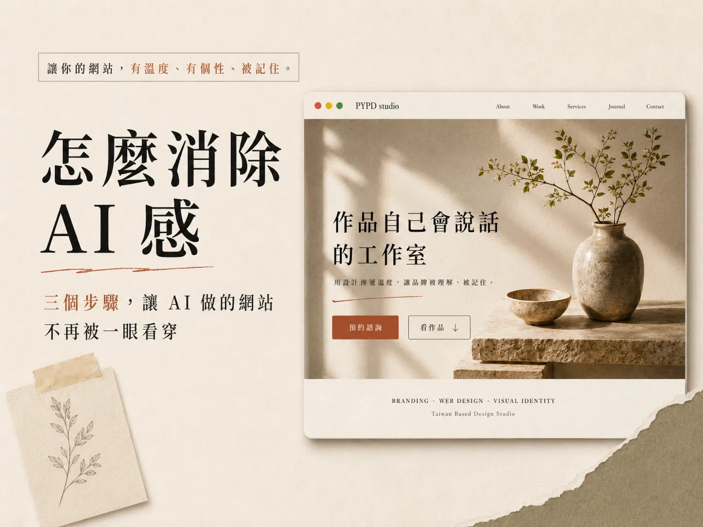 Claude Code 怎麼做出沒有 AI 感的網站？三步驟把 AI 調教成懂品味的設計師