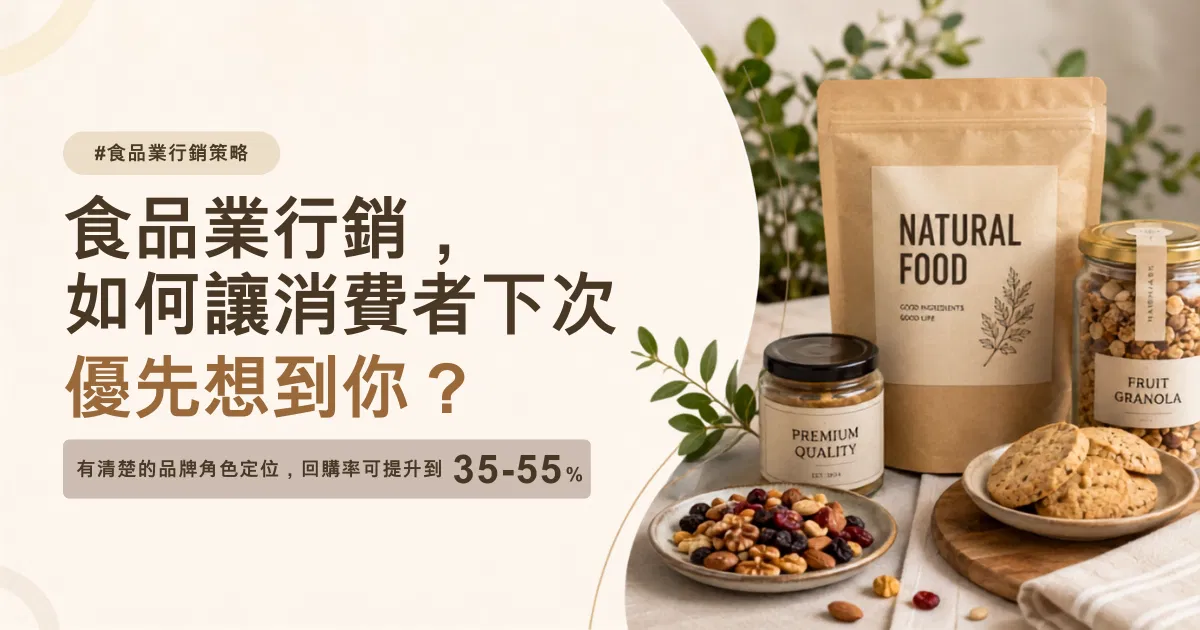 食品業行銷的核心是「被記住」：用品牌角色與敘事主線在 6-12 個月內讓回購自然發生｜戴卡洛