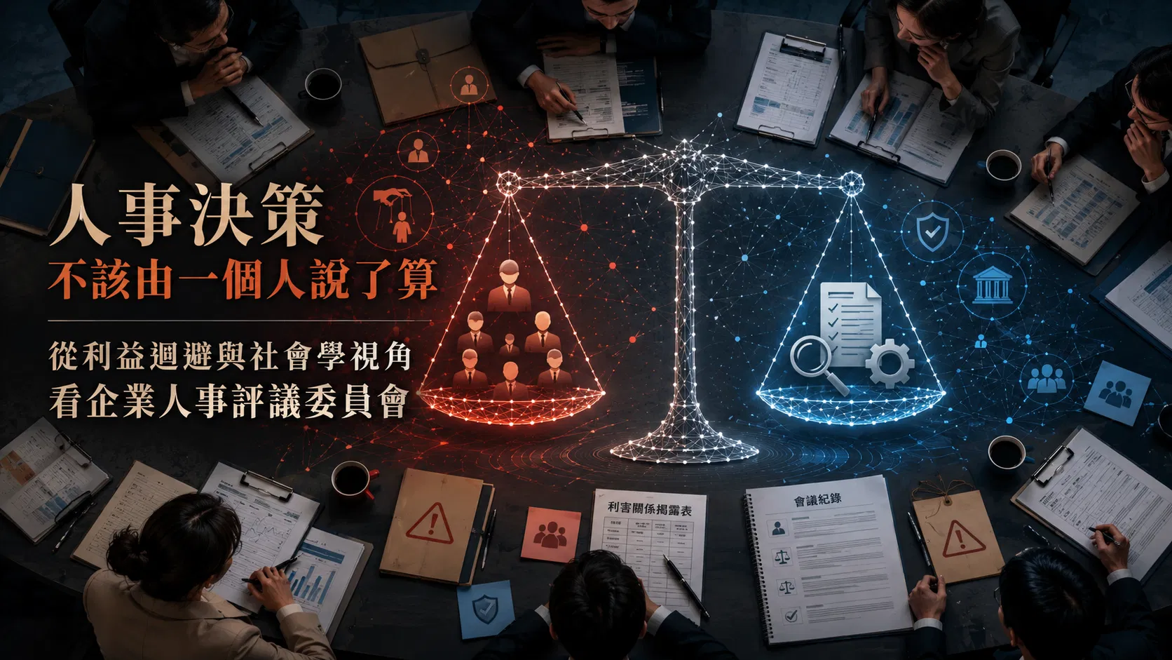 人事決策不該由一個人說了算：從利益迴避與社會學視角看企業人事評議委員會