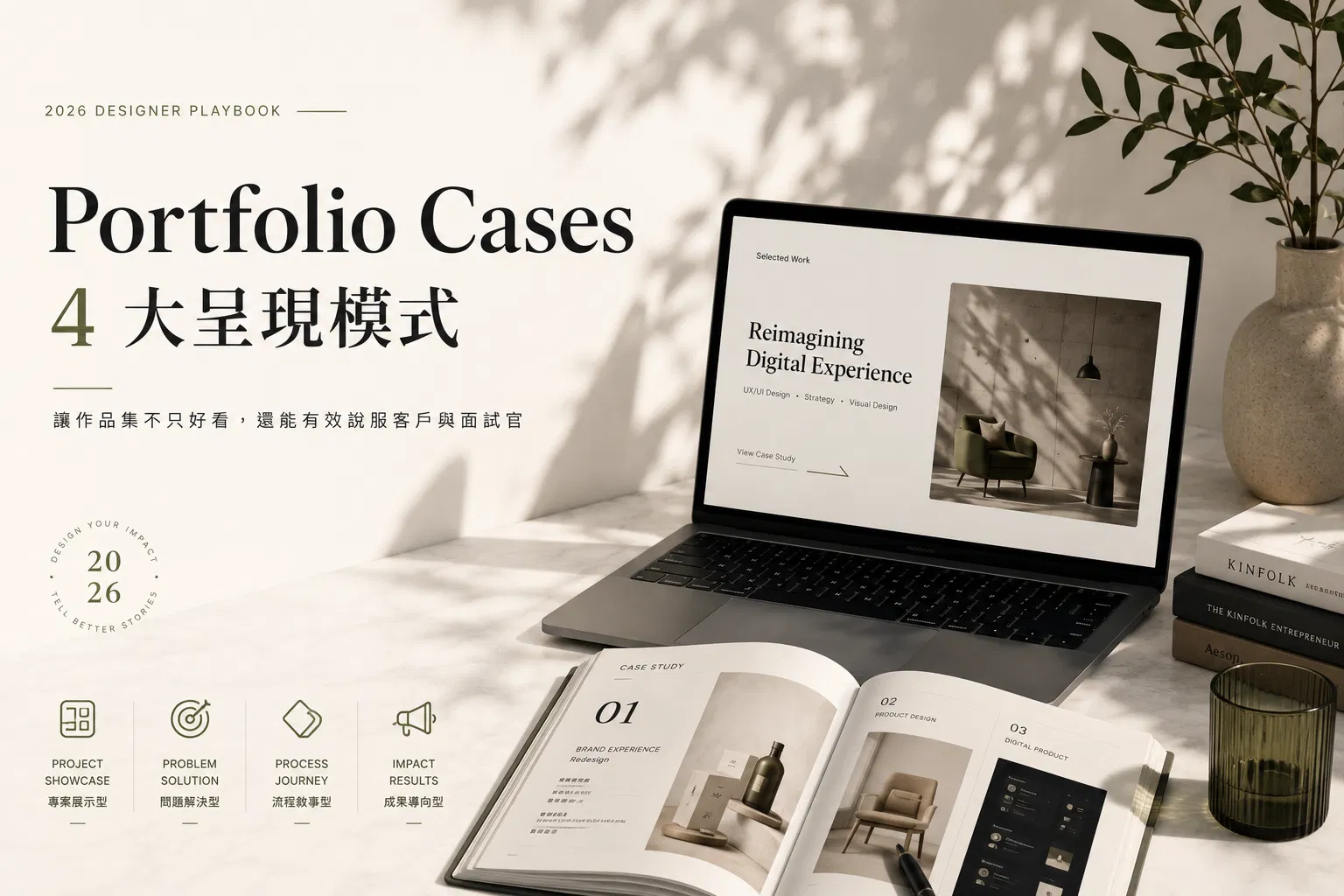 能讓面試官停下來看的設計師作品集,只有 4 種模式