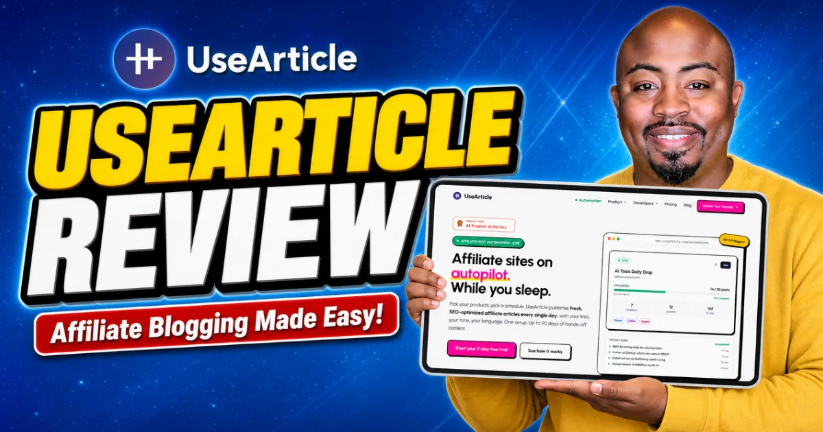 UseArticle Review: Affiliate Content Automation for SEO Sites