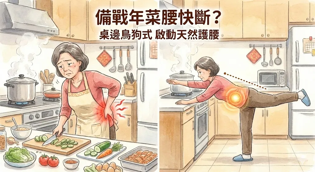 ​備戰年菜腰快斷？久站族的救星！啟動「天然護腰」的關鍵重置