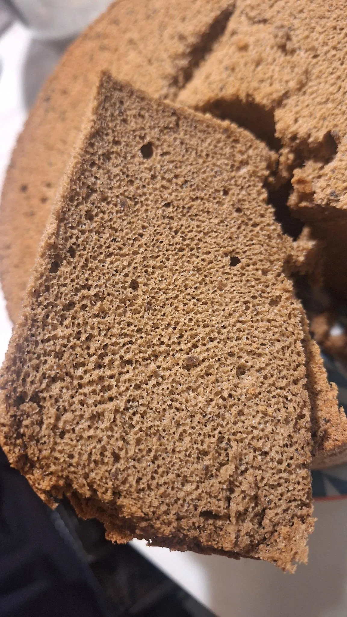 原味跟紅茶口味（米戚風），沒想到米穀粉做的也能這麼細緻，口感濕潤輕盈，老師的配方真的很低甜