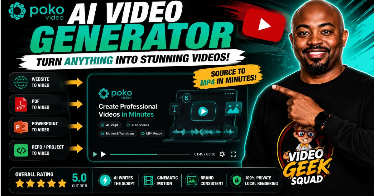 Poko Motion Review: Local AI Video From Docs, PDFs & URLs
