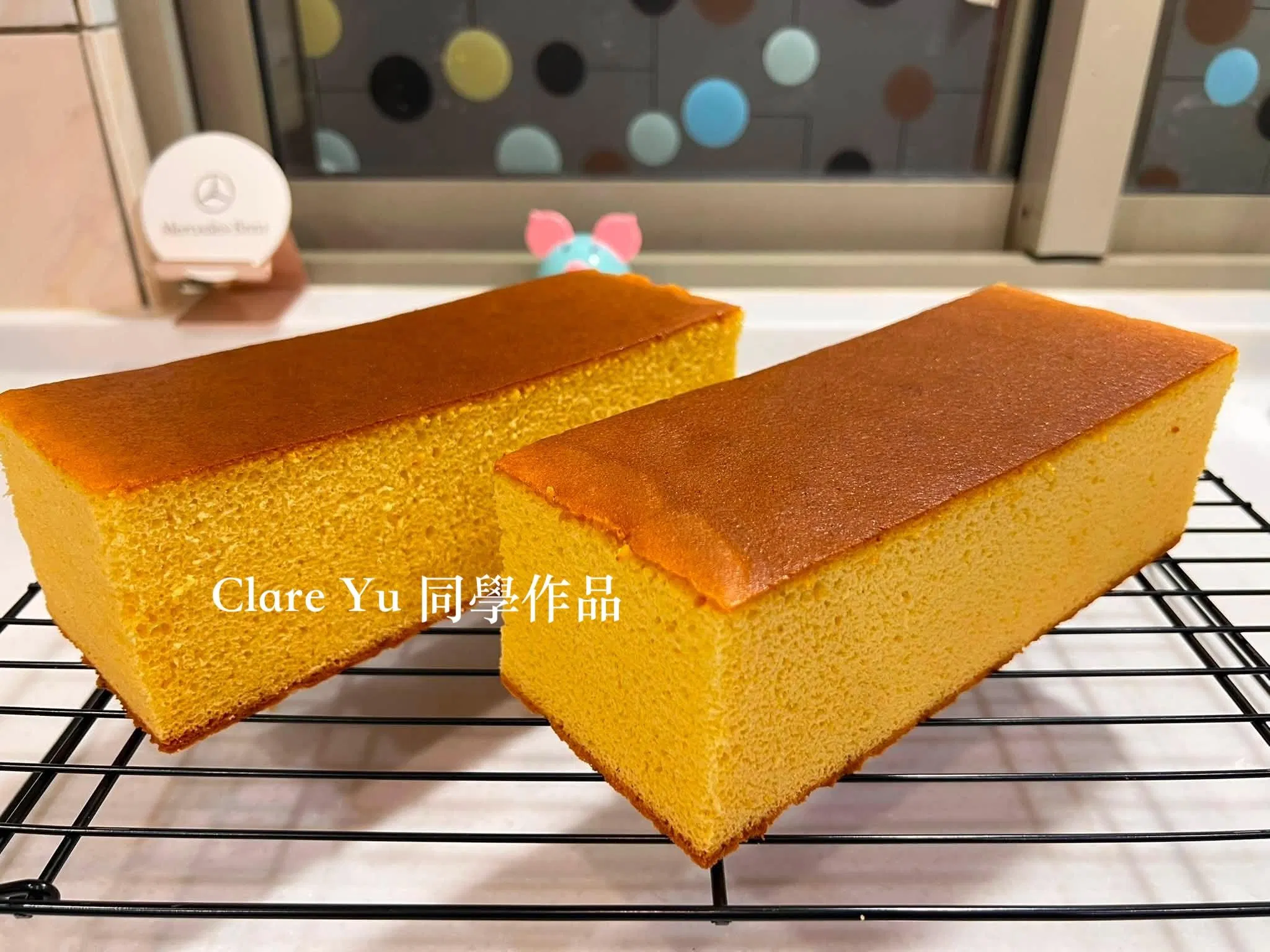 交作業囉～～老師～#長崎蛋糕 我做出來了😙 謝謝老師詳細的解說