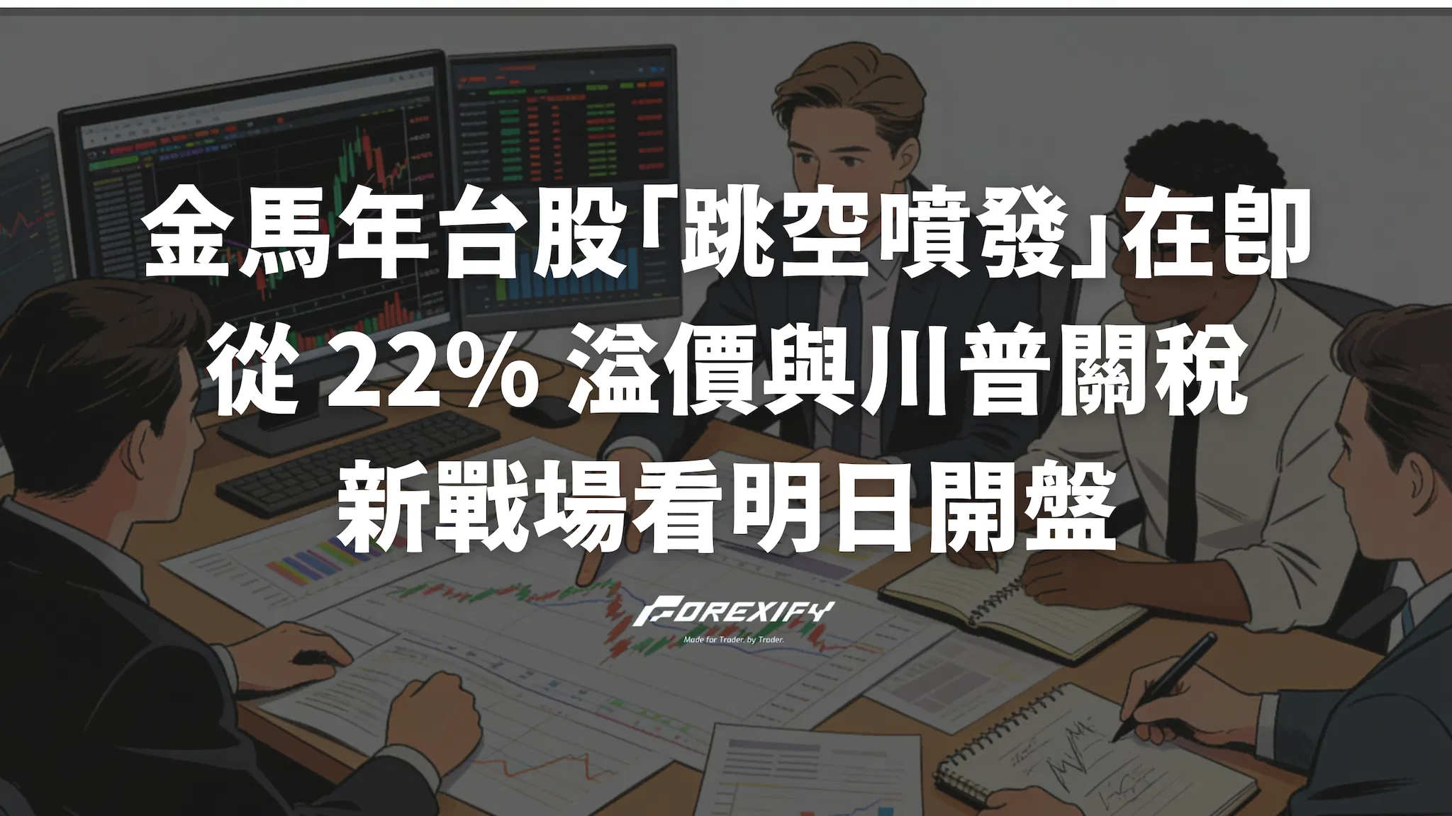 金馬年台股「跳空噴發」在即？從 22% 溢價與川普關稅新戰場看明日開盤