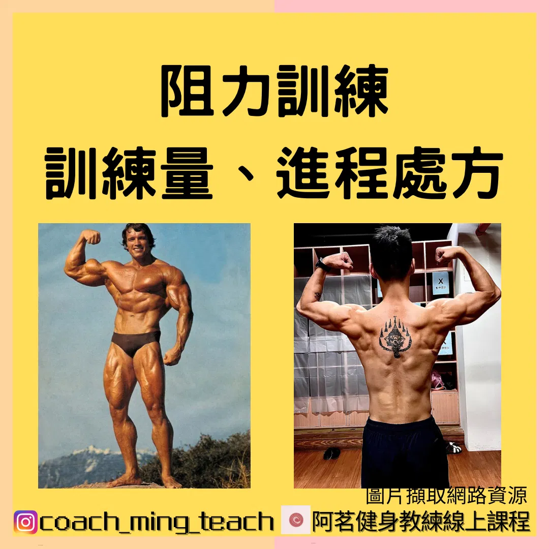『阻力訓練：訓練量、進程處方』