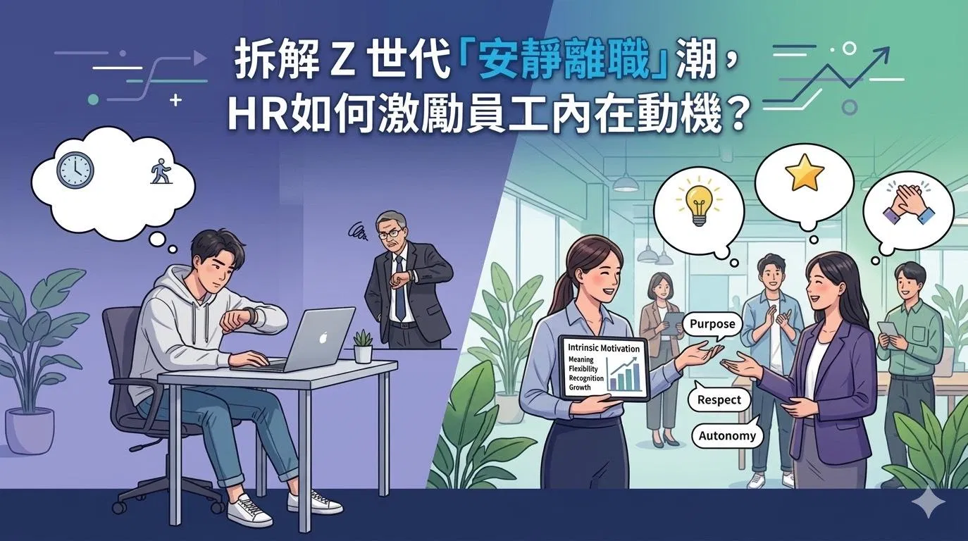 拆解 Z 世代安靜離職潮，HR如何激勵員工內在動機？