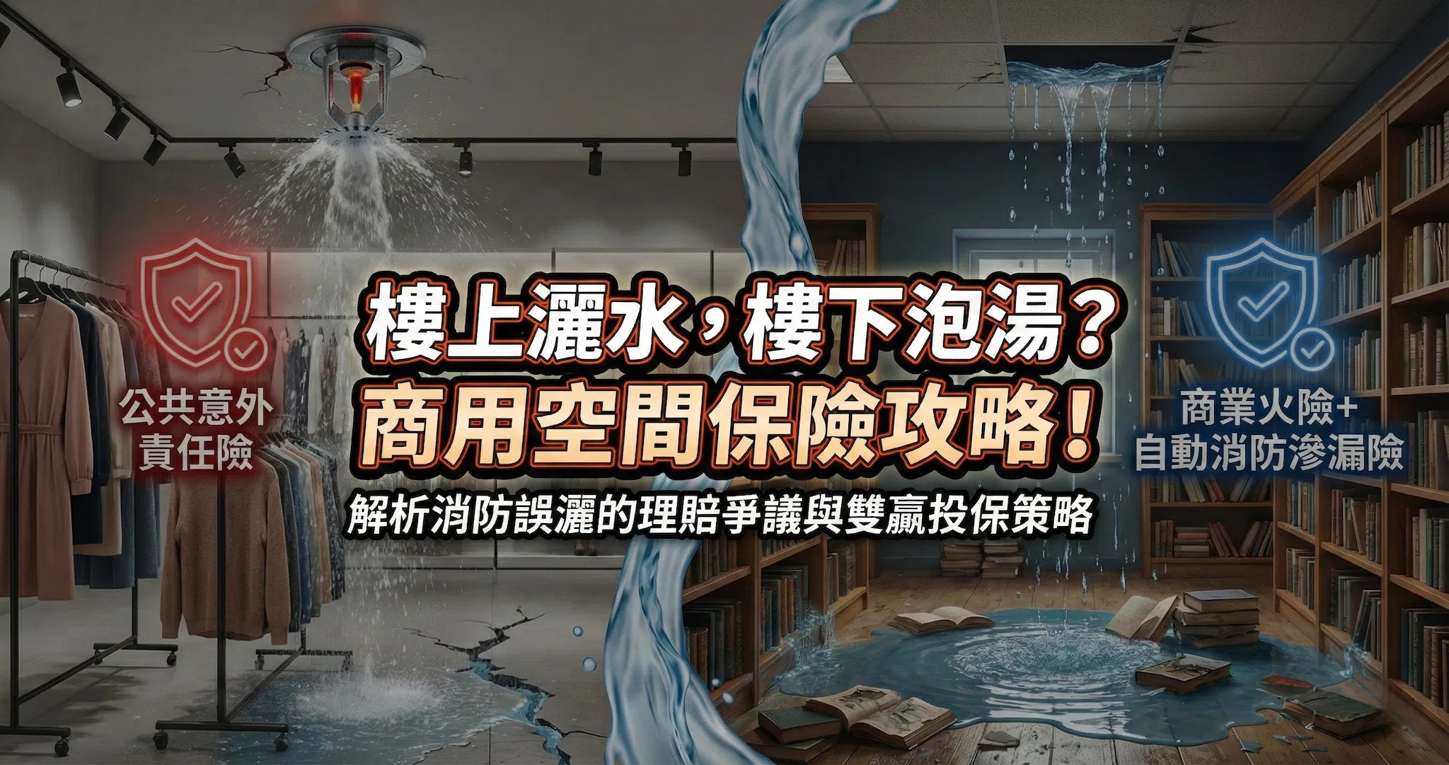服飾店消防誤灑、水淹書城