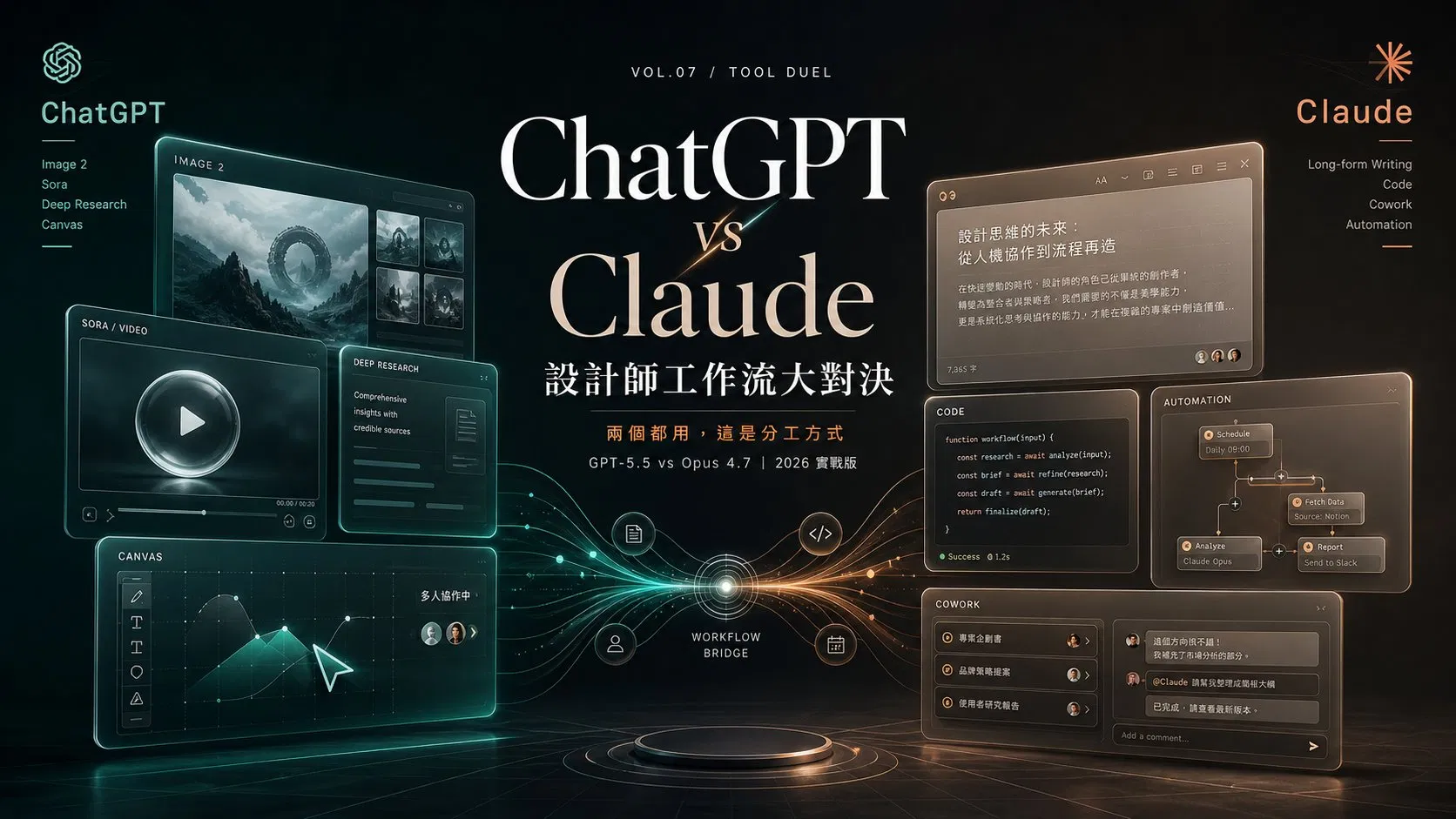 ChatGPT vs Claude 設計師工作流大對決:兩個都用,這是分工方式