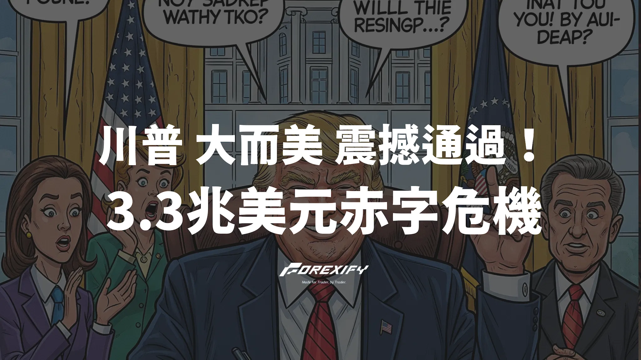 川普『大而美法案』震撼通過！3.3兆美元赤字危機