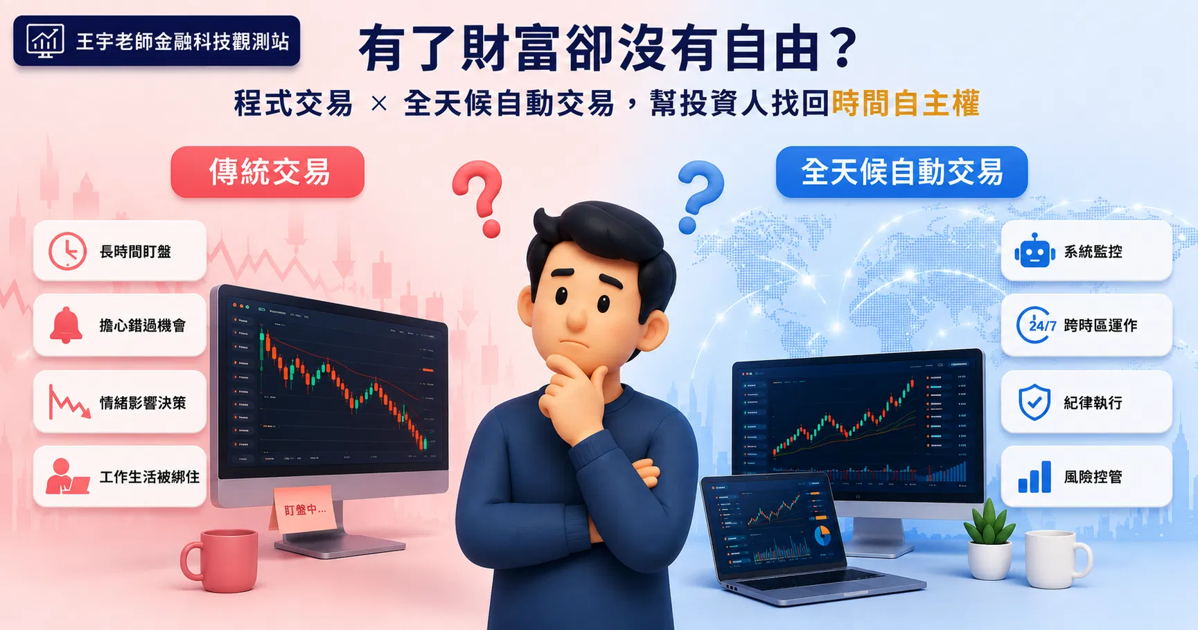有了財富卻沒有自由？MultiCharts 全天候自動交易，幫投資人找回時間自主權