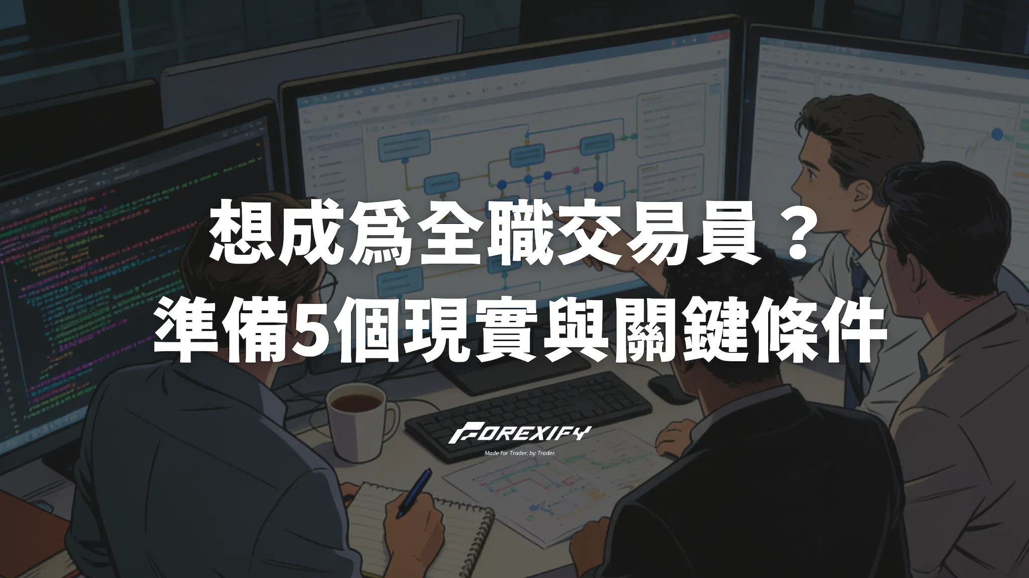 想成為全職交易員？你必須先準備好的5個現實與關鍵條件