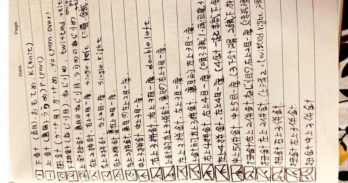 凡凡｜棒針100學習筆記