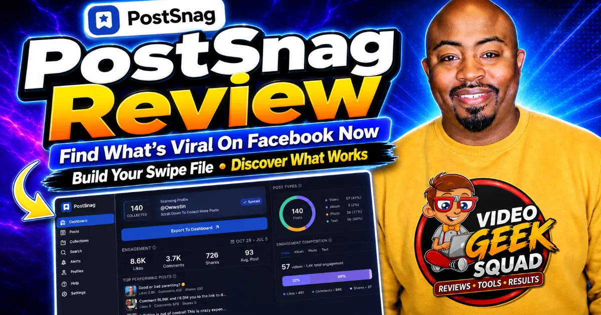 PostSnag Chrome Extension Review for Facebook Content Research
