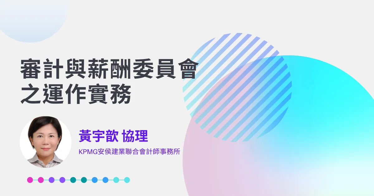 審計與薪酬委員會之運作實務