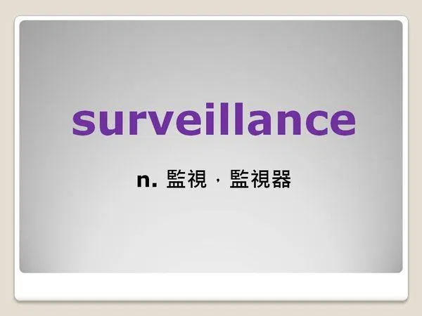 Jumbo邱家鵬 TOEIC-多益高分單字系列｜ surveillance