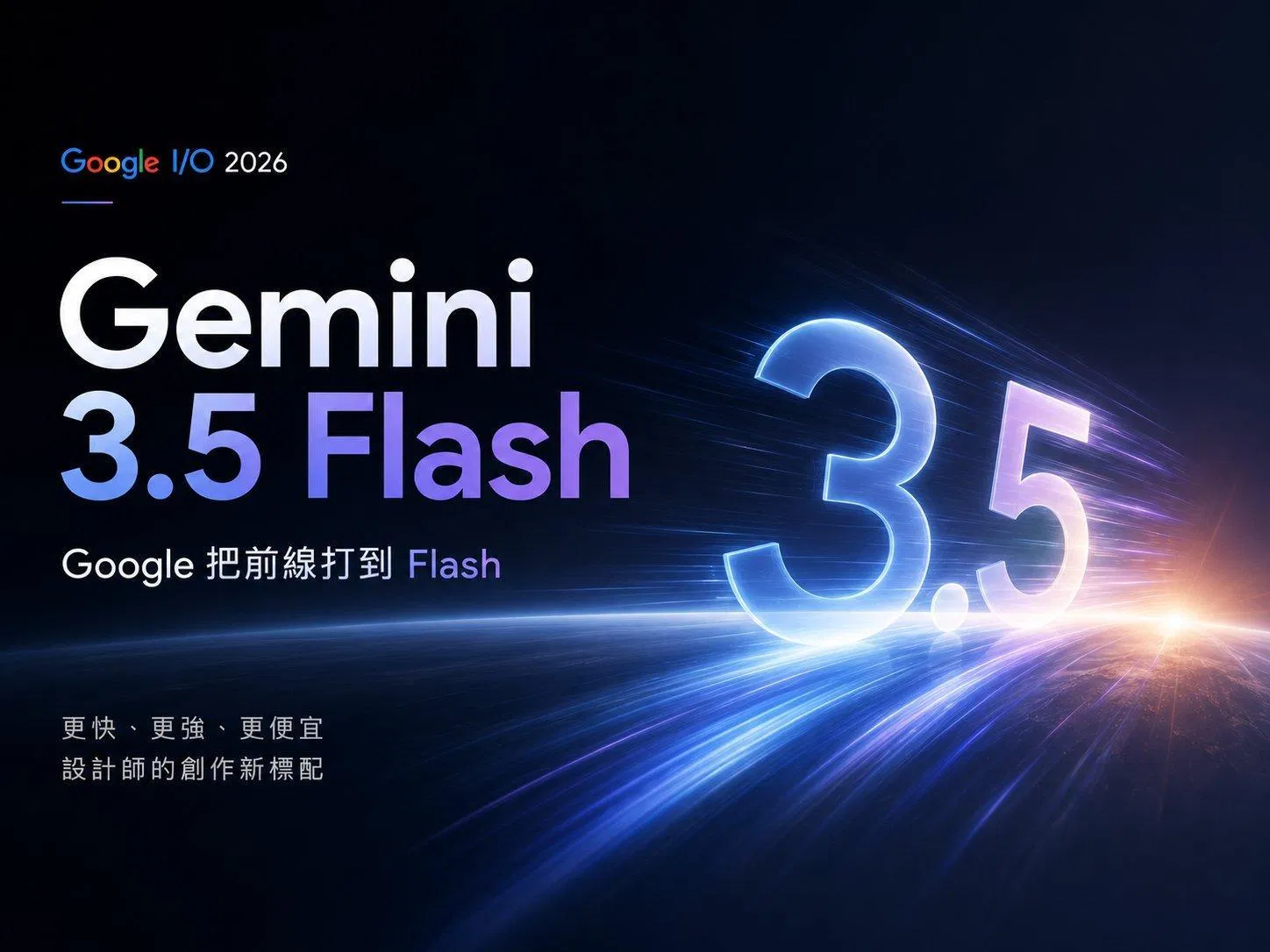 Gemini 3.5 Flash 是什麼?Google 把前線打到 Flash,這對設計師意味著什麼