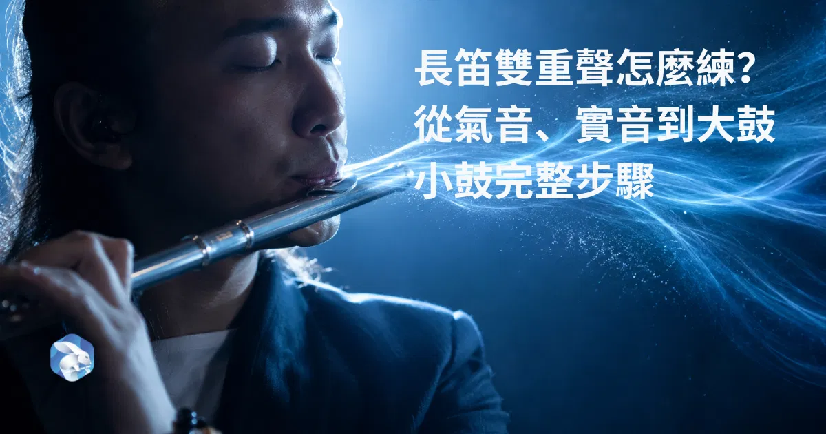 長笛雙重聲怎麼練？從氣音、實音到大鼓小鼓完整步驟