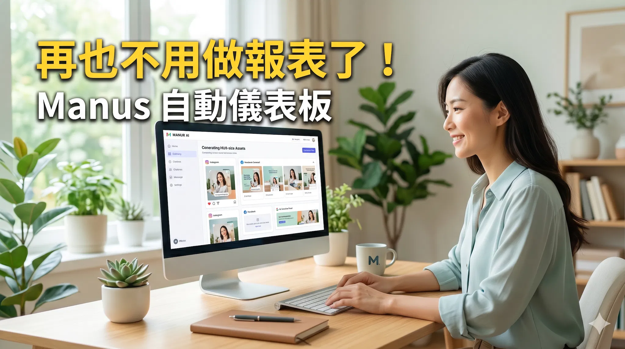再也不用做報表了！Manus 自動儀表板全攻略