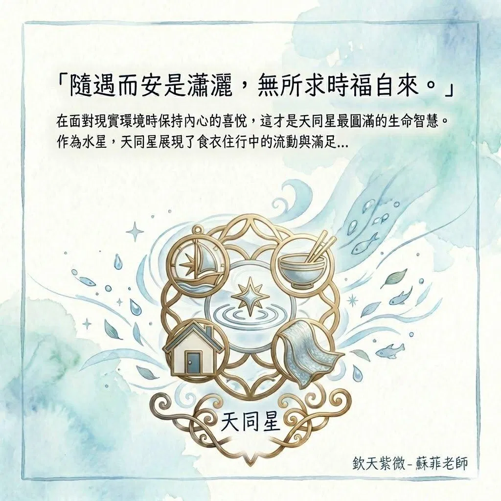 天同星-隨遇而安是瀟灑,無所求時福自來