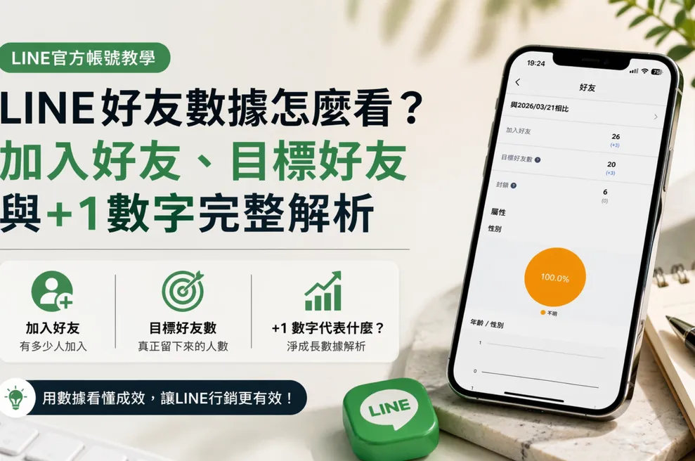 2026年實際案例教你LINE好友數據怎麼看｜玖叁教學文