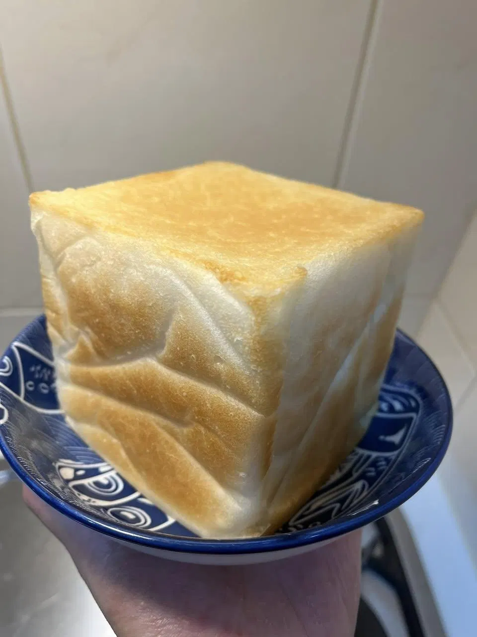 米穀粉做的米吐司 第一次試做，QQ的