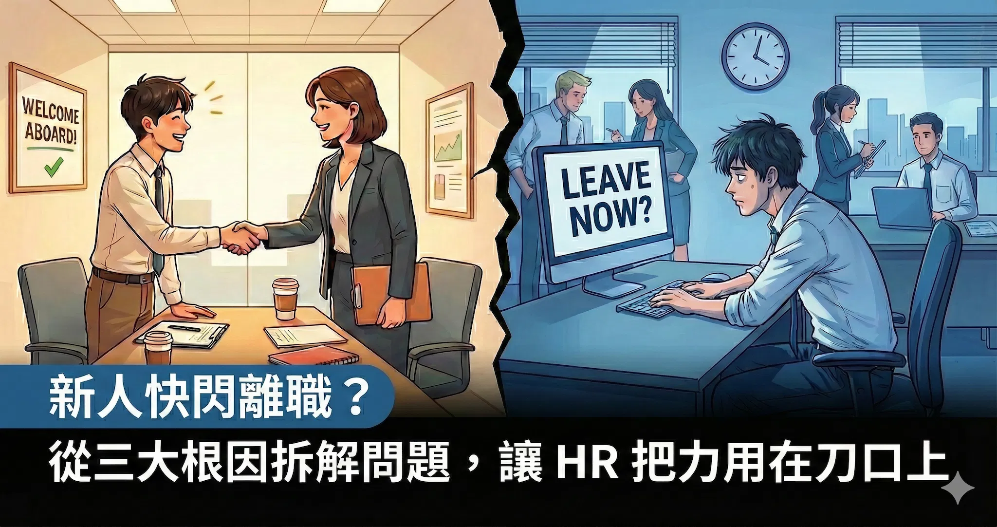 新人快閃離職？從三大根因拆解問題，讓 HR 把力用在刀口上