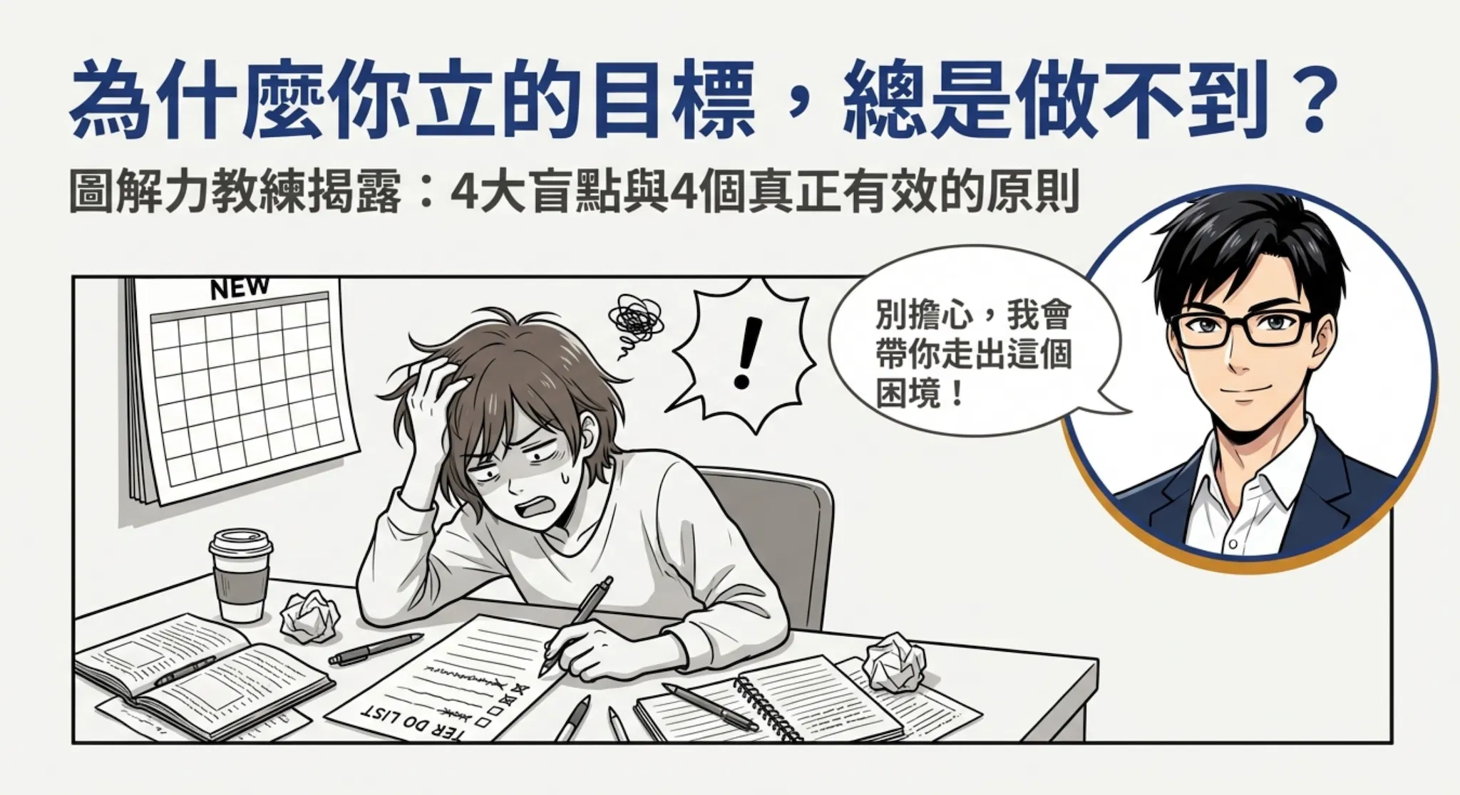 為什麼你立的目標總是做不到？圖解力教練親身揭露