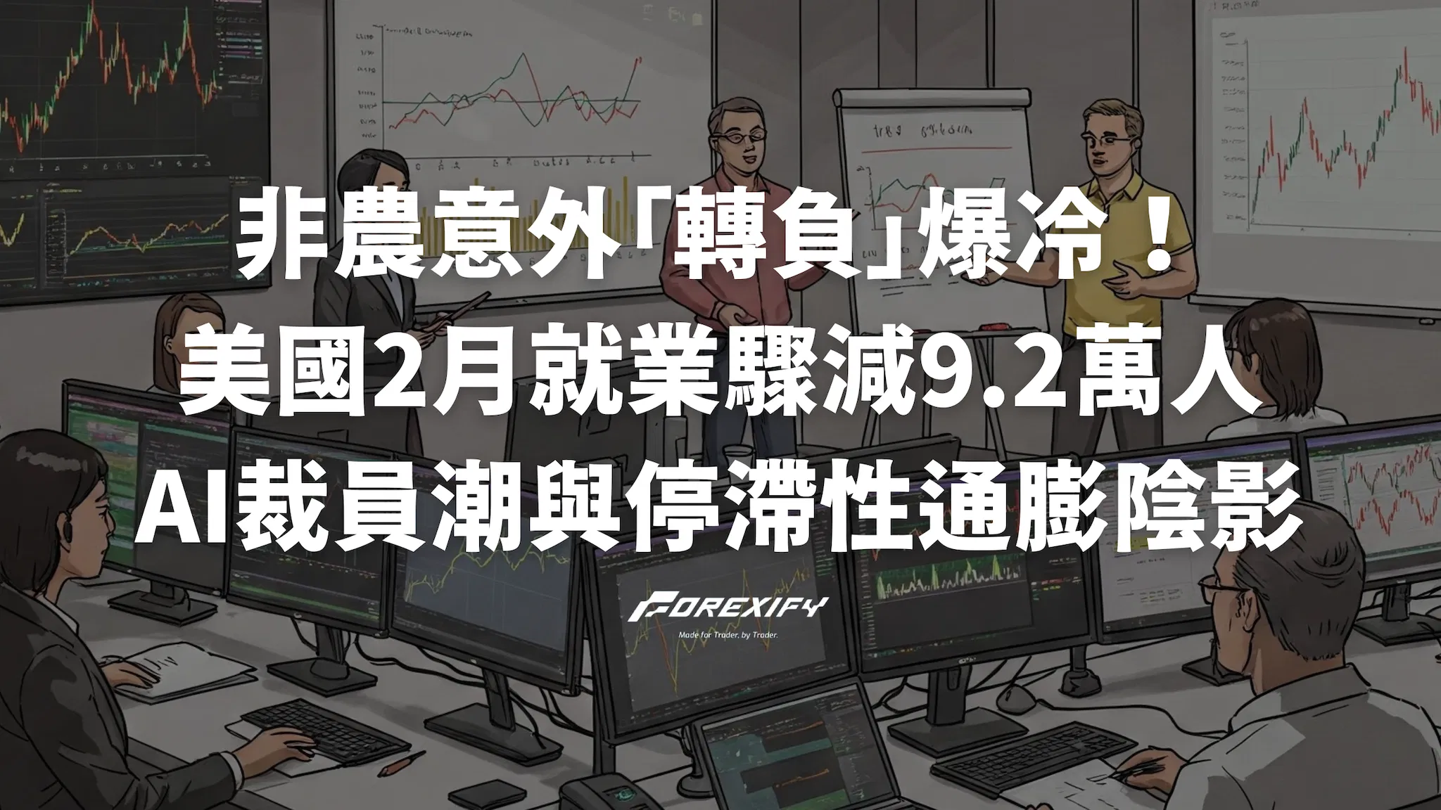 非農意外轉負爆冷！美國2月就業減9.2萬人：AI裁員與停滯通膨