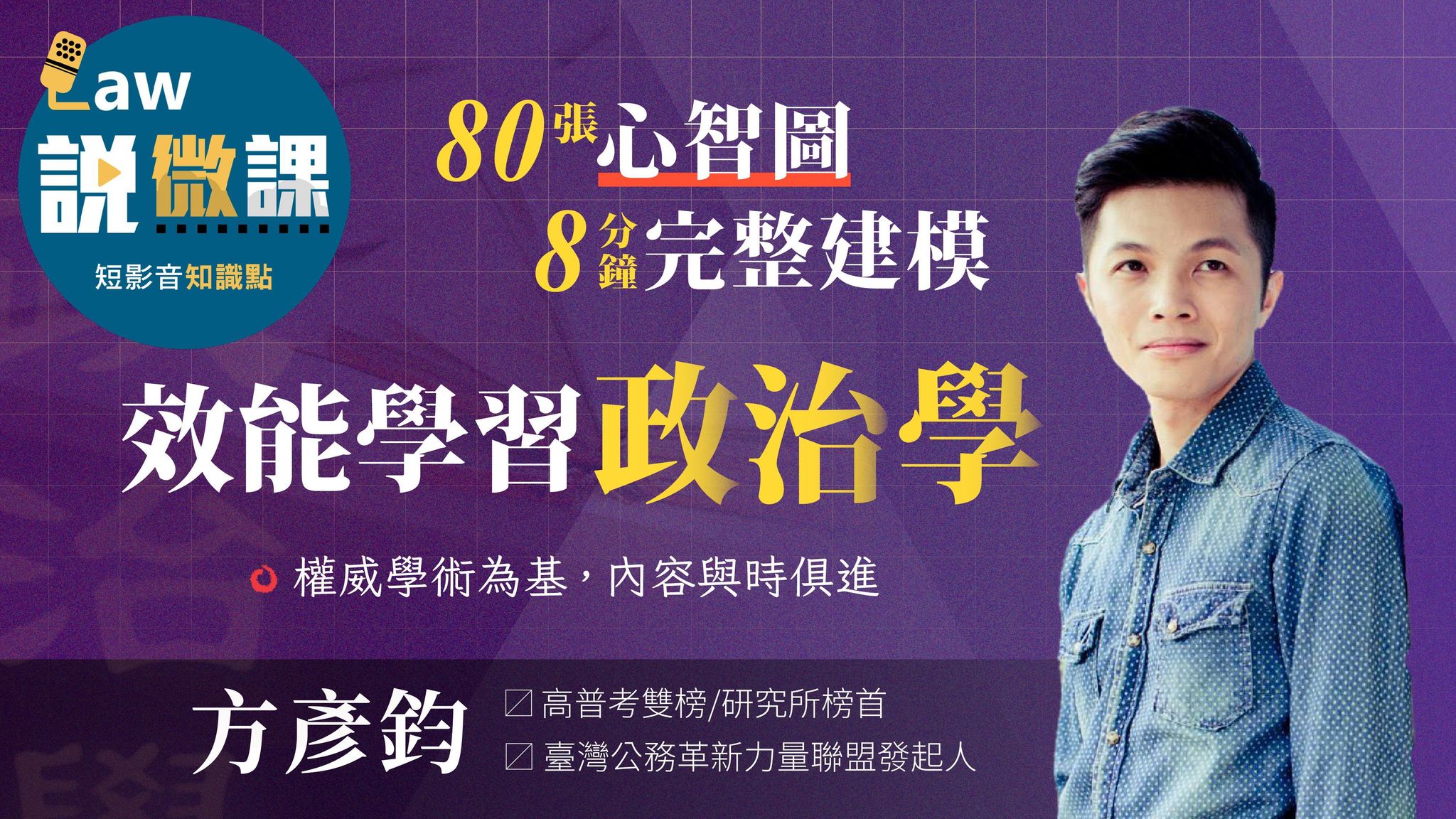 🟦【政治學選擇】+【政治學申論】+【政治學】效能學習｜方彥鈞