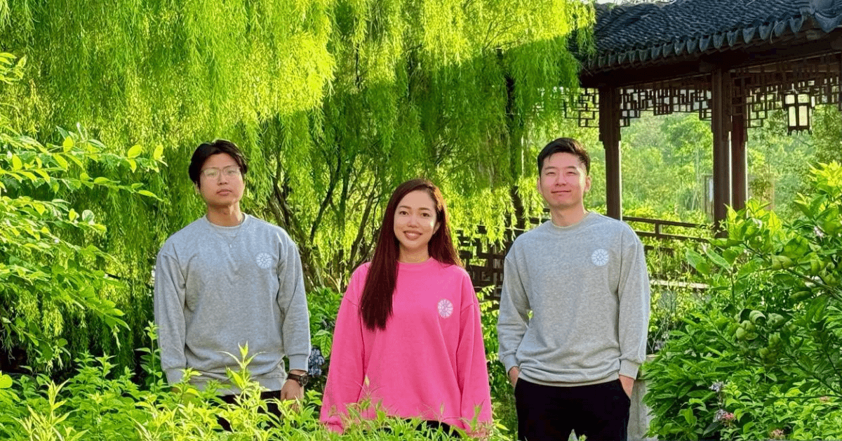 療癒冥想長袖大學T