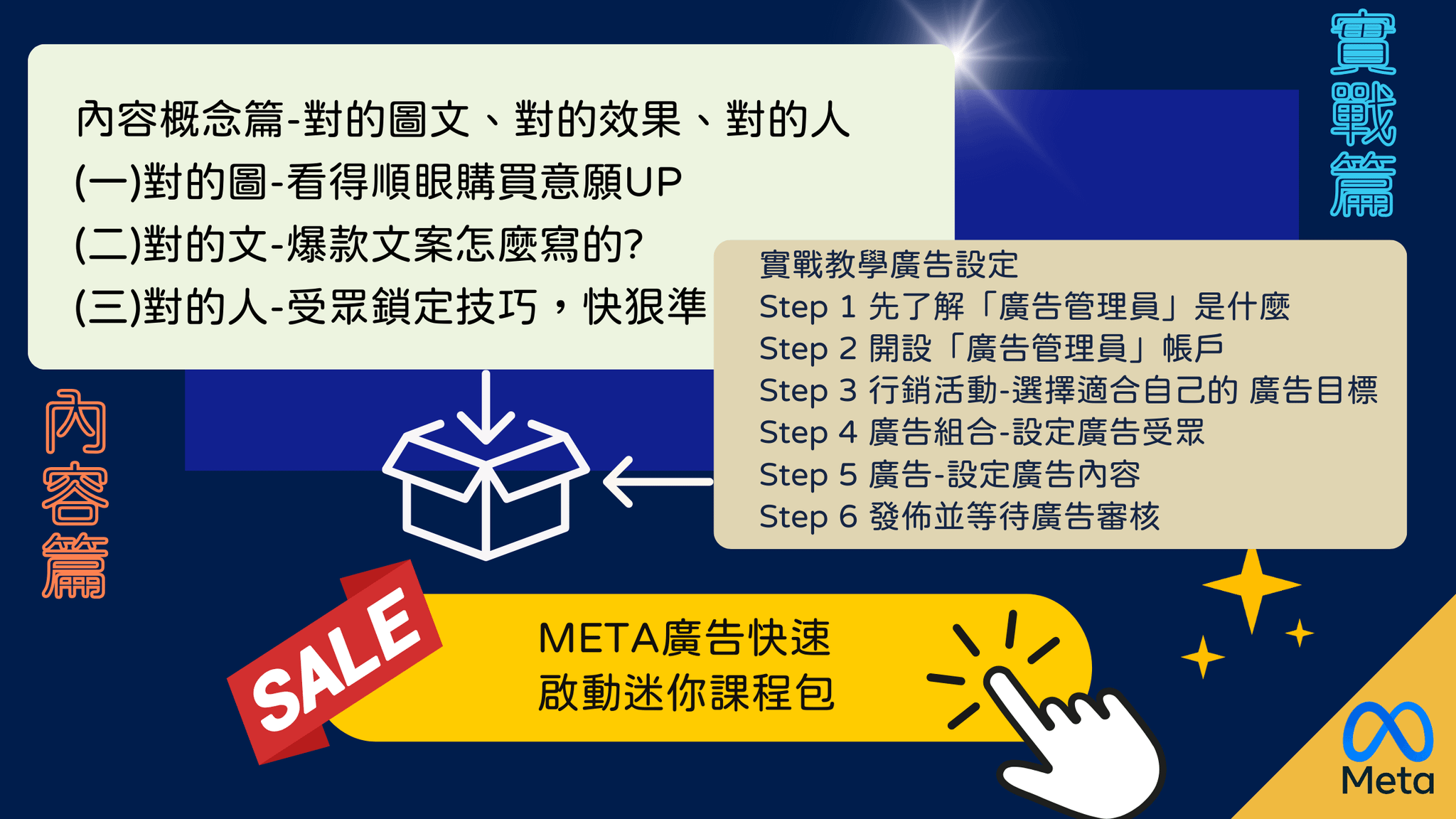  Meta廣告快速啟動包- 迷你課程- 內容+設定篇 1小時線上課程