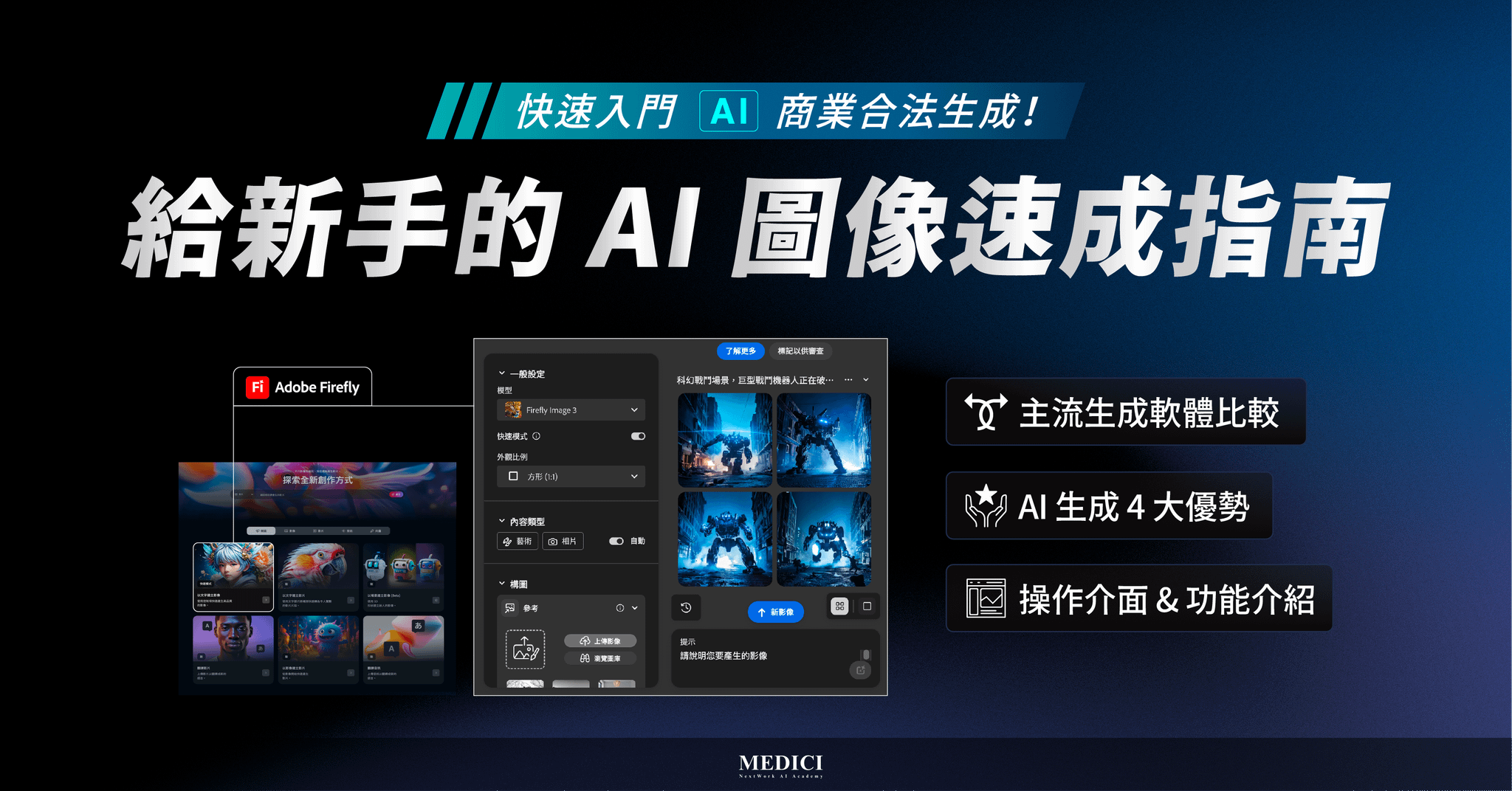 快速入門 AI 商業合法生成 —— 給新手的 AI 圖像速成指南