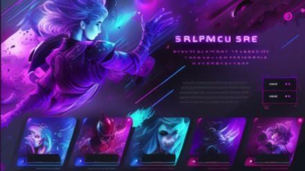 網頁介面設計圖 - Midjourney提示詞