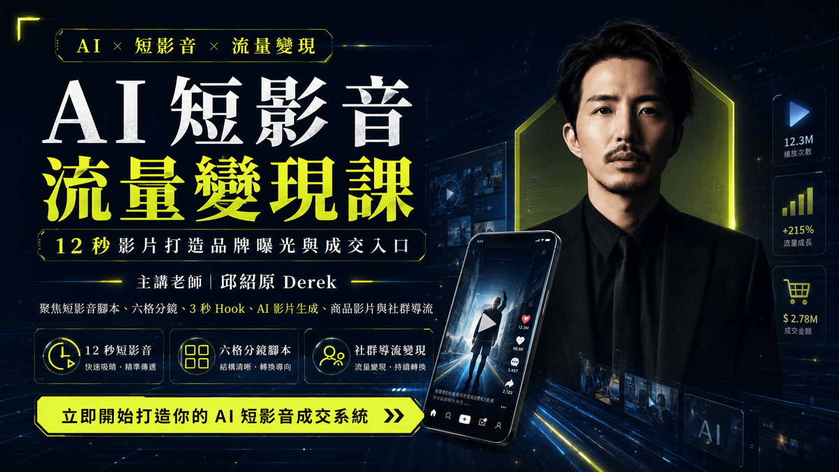 AI 短影音流量變現課
